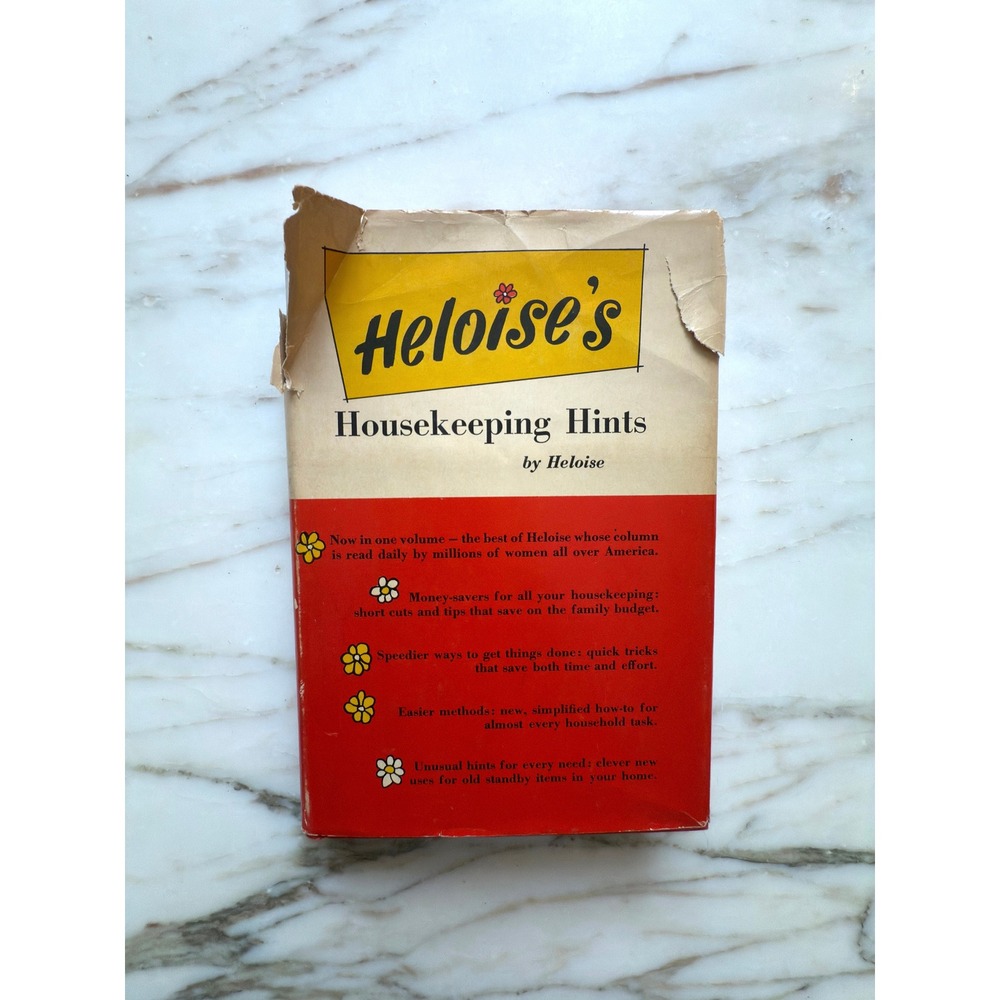 Vintage 1964 Heloise's Housekeeping Hints Hardcover Retro Home Trad Housewarming